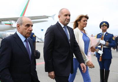 Президентите на България и на Азербайджан Румен Радев и Илхам