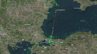 Кораб потъна в Черно море край Румъния