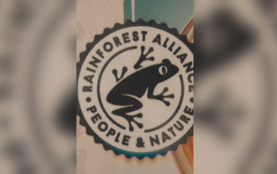 Логото с жаба на етикетите на храните показва че в