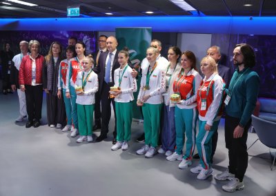 Президентът на България Румен Радев се срещна с националния отбор