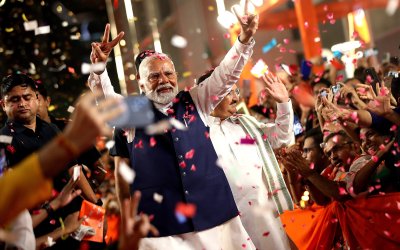 Индийският премиер Нарендра Моди спечели трети пореден мандат след парламентарните