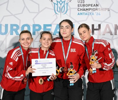 Българският отбор на сабя стана европейски шампион за жени до 23 години на шампионата в Анталия