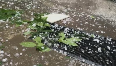 Проливен дъжд и градушка във Велико Търново, няколко села са без ток