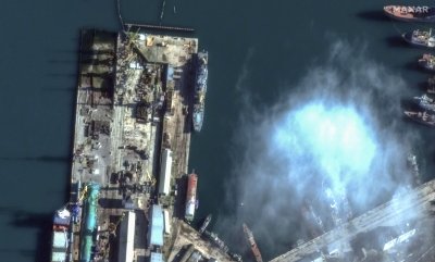 Украйна обяви, че е унищожила руски кораб край Крим