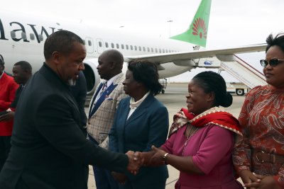 Военен самолет с който е пътувал вицепрезидентът на африканската държава