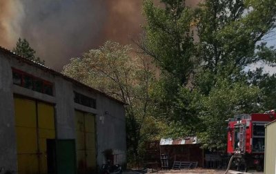 Пожар в Шекер махала в Пловдив