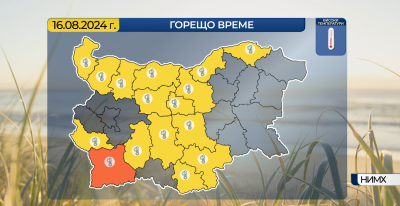 Горещото време продължава: Опасно високи температури и утре в много райони на страната