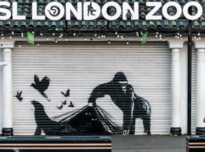 Уличният художник Банкси отново изненада с графит в Лондон Авторството