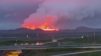 Вулкан изригна в Югозападна Исландия В района имаше предупреждения за