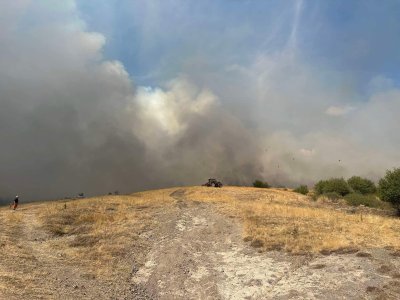 Пожар премина покрай последните къщи на пернишкото село Расник и