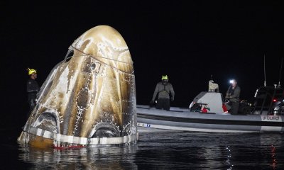 Трима астронавти на НАСА и един руски космонавт се завърнаха