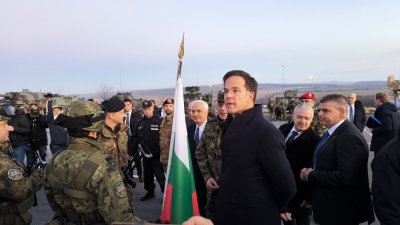 NATO Secretary General Mark Rutte visits 'Novo Selo' training area