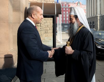 His Holiness Bulgarian Patriarch Daniil and President Rumen Radev met