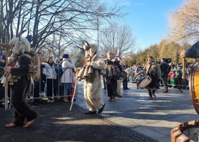 Nearly 200 participants from the 'Surva' mummers festival visited Sofia (see pics)