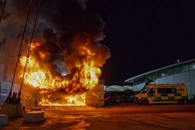 Пожар избухна преди последния мач на Манчестър Сити в Шампионската лига