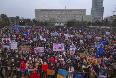 Втори масов протест в рамките на две седмици в Словакия