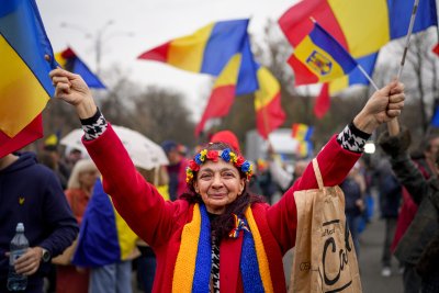 Демонстрации в подкрепа на Калин Джорджеску в Букурещ