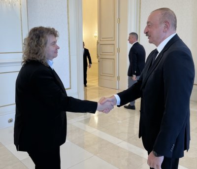 Наталия Киселова разговаря с президента на Азербайджан Илхам Алиев