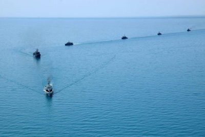 Корабите от Противоминната група се включиха в международно учение