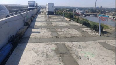 По график продължава основният ремонт на "Дунав мост" при Русе