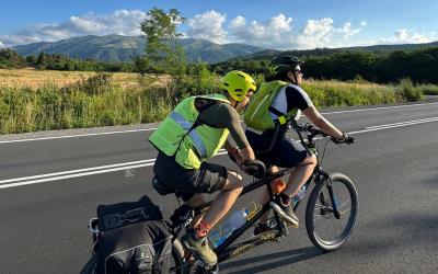 Blind Athlete Viktor Asenov Cycles from Sofia to Burgas in One Day (Photos)