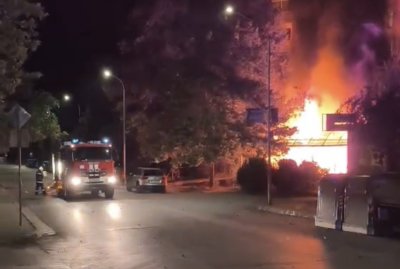 Пожар горя в сграда във Велико Търново