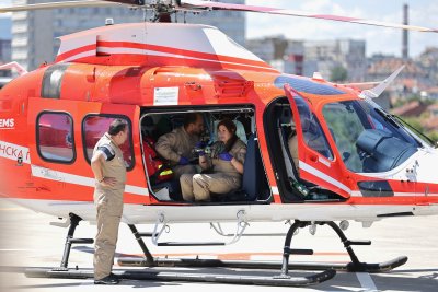 Air Ambulance Transports Severely Injured Patient from Sandanski