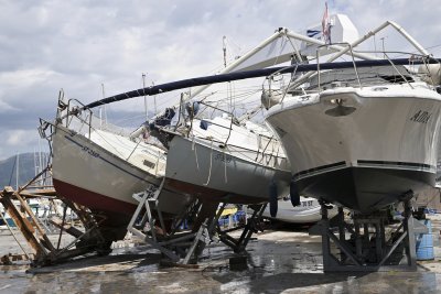 Буря причини множество щети в хърватския град Сплит (СНИМКИ)