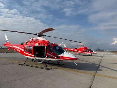 Medical Helicopter Transports Woman Injured during Hike near Vihren Peak