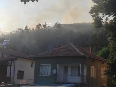 Пожар гори в санданското село Горно Спанчево