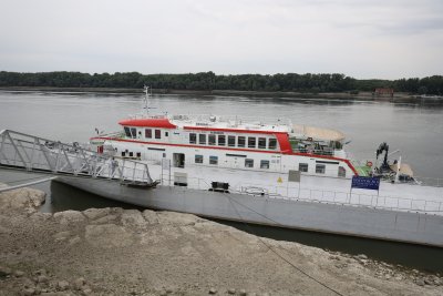Research Vessel with Nine Laboratories Docks near Ruse (photos)