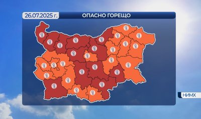 Внимание! Червен код за опасни горещини в събота