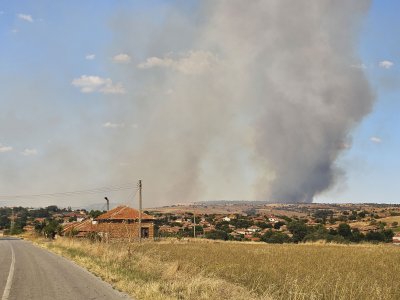 Battle Against the Fire in Sakar: Situation Calm, Aerial Support Ready to Resume if Needed