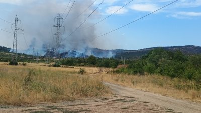 Напълно овладян е пожарът край Стара Загора