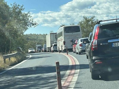 Отново километрично задръстване в Кресненското дефиле в посока Гърция