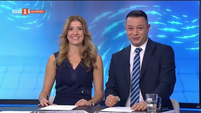 Студио преди мача за световната титла между България и Италия