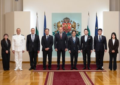 President Rumen Radev Holds Talks with Japan’s Parliamentary Vice-Minister of Defence, Yozo Kaneko