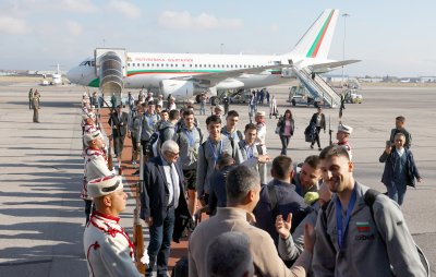 Посрещане на сребърните медалисти по волейбол (ГАЛЕРИЯ)