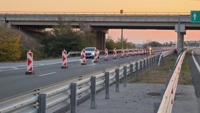 Ремонтът на АМ "Тракия" край Стара Загора - как е организирано движението?