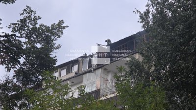 Пожар в жилижна сграда в район "Изгрев" в Пловдив