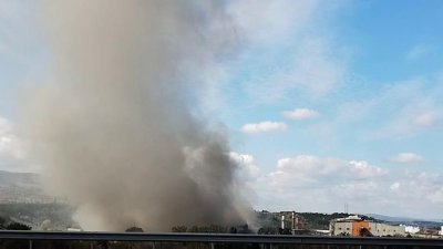 Пожар горя в промишлената зона на Перник