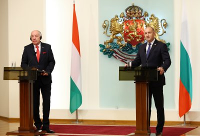 Presidents Radev and His Hungarian Counterpart Sulyok Discussed Bilateral Relations and Global Conflicts, Including the War in Ukraine