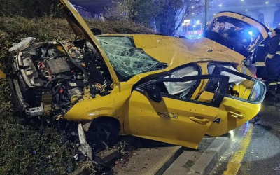 Car Plunges Off Bridge in Sofia, Three Injured