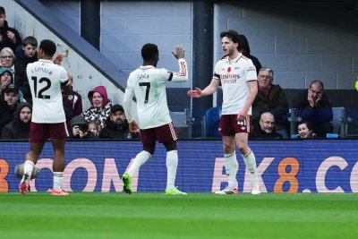 Пълна доминация за Арсенал при гостуването на Бърнли