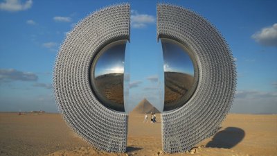 Модерно изкуство на фона на пирамидите: Съвременни творци с монументални инсталации в Гиза