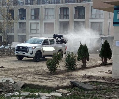 Nesebar Municipality Carries Out Large-Scale Disinfection in Flood-Hit Elenite Resort (PHOTOS)