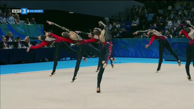 От Академик са доволни от представянето си на световното първенство по естетическа групова гимнастика