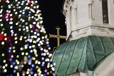 Sofia Lit Up the Christmas Tree