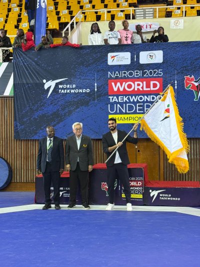 Знамето на Световната таекуондо федерация бе предадено на България, която ще приеме следващото световно първенство до 21 г.