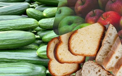 Cucumbers, Chicken, Apples and Bread Among the Goods Seen the Highest Price Rises over Past Six Months